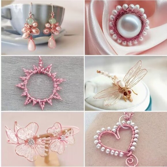 Wire Tarnish-Resistant Copper Craft Wire- 28 Gauge-0.3mm-236.22 Feet / Silvery - Picture 2 of 2